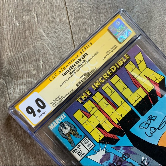 Marvel Comic The Incredible Hulk #340,CGC 9.0,signed Todd McFarlane & Bob Wiacek - Picture 4 of 6